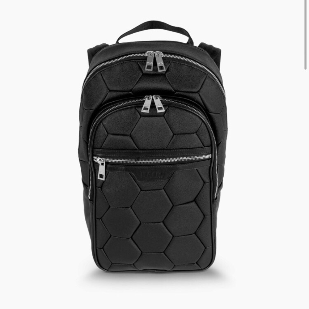 BALR Men’s Black Leather Backpack